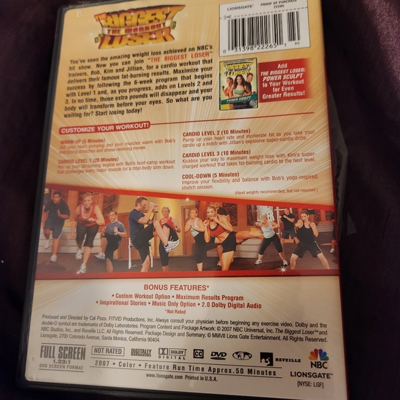 The Biggest Loser The Workout Cardio Max DVD - Picture 2 of 4
